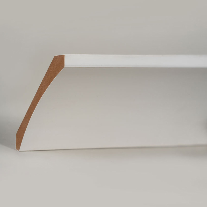 Moldura de Corona MDF (Preparada con Relleno y Blanco Perla) 3/5