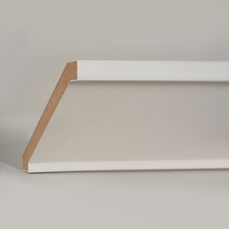 Moldura de Corona MDF (Preparada con Relleno y Blanco Perla) 3/5