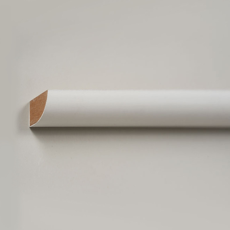 Moldura Cuarterón de MDF (Preparada con Relleno y Blanco Perla) 1/2