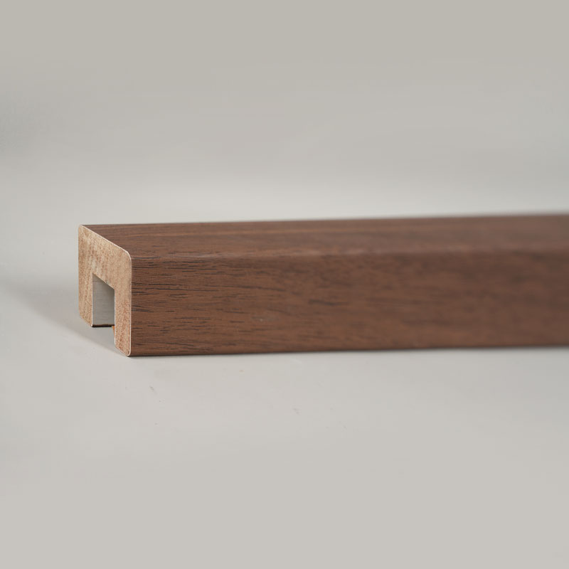 Pasamanos de Escalera de Madera Sólida (Envuelto en PVC) - Color Nogal Oscuro 1 1/6