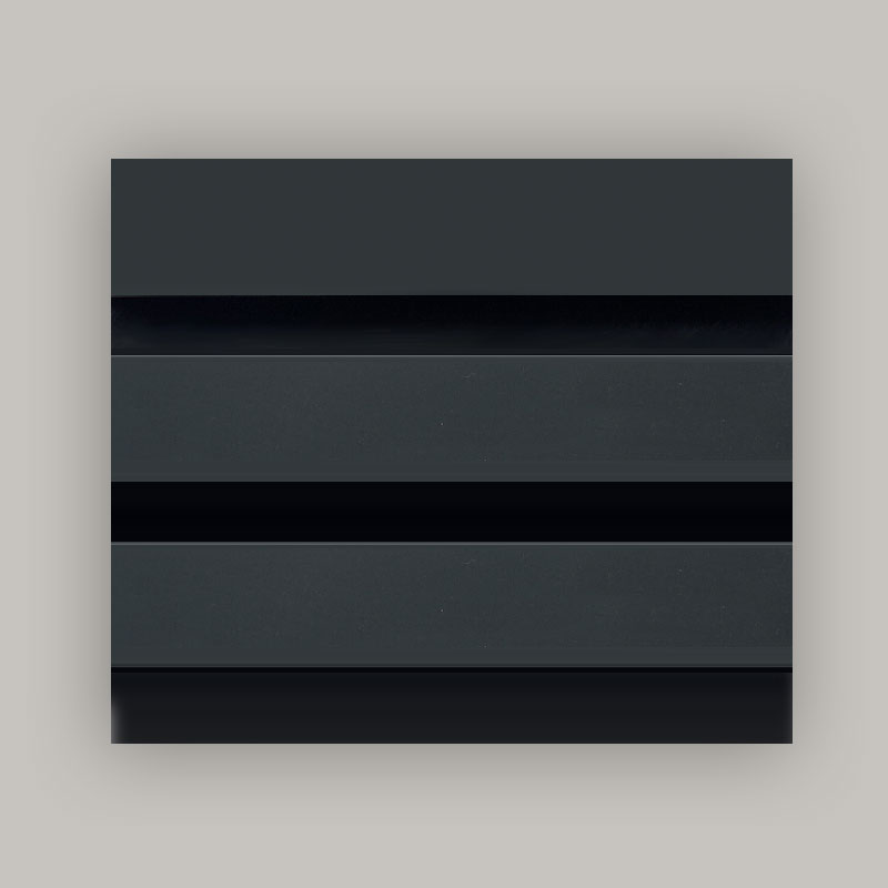 Panel de pared de rejilla/panel acústico de pared (recubierto en un solo lado con PVC) – Grano de madera / Grano de piedra / Color sólido 2400/2700mm x 600mm