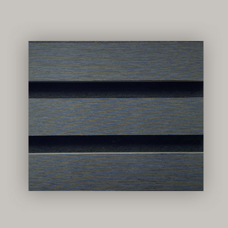 Panel de pared de rejilla/panel acústico de pared (recubierto en un solo lado con PVC) – Grano de madera / Grano de piedra / Color sólido 2400/2700mm x 600mm