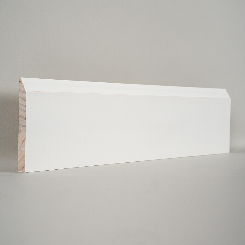 Rodapié de Pino (Imprimado con Relleno & Blanco Perla) 3/5