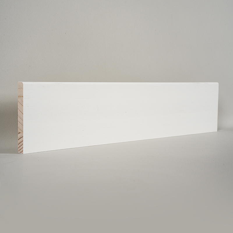 Rodapié de Pino (Imprimado con Relleno & Blanco Perla) 1/2