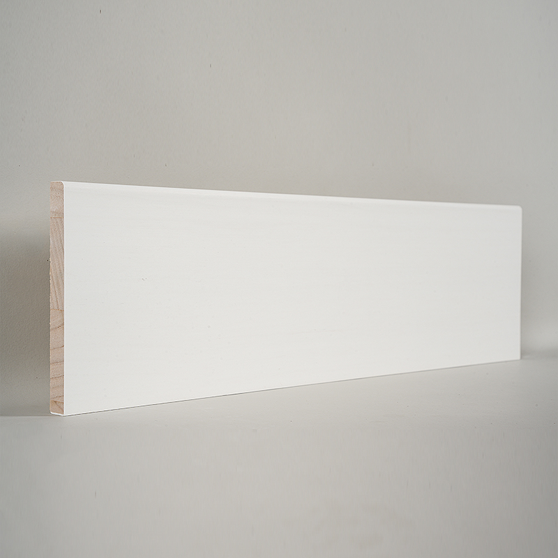 Rodapié de Pino (Imprimado con Relleno & Blanco Perla) 1/2